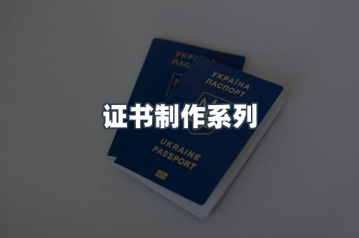 证书制作系列